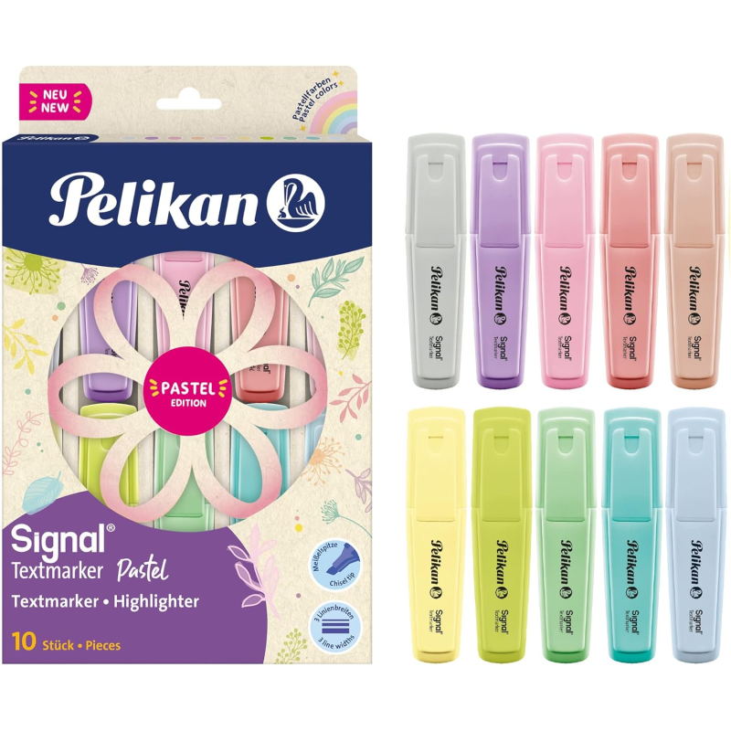 EVIDENZIATORI PASTEL ASS. TEXTMARKER PELIKAN 10PZ