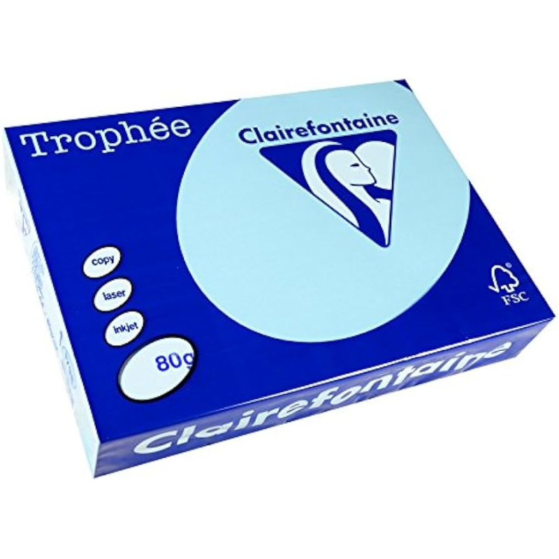 CARTA A4 160GR 250FG CELESTE TROPHEE