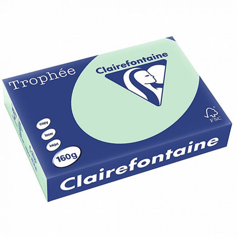 CARTA A4 160GR 250FG VERDE TROPHEE