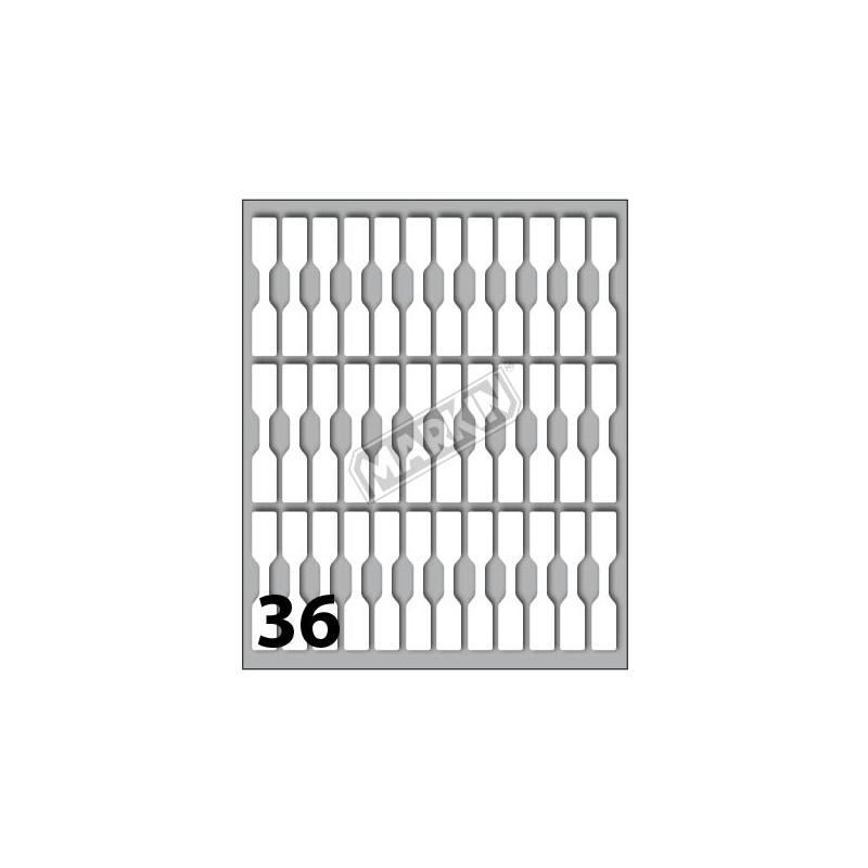 ETICHETTE ADESIVE 46X8MM 30 BUSTA 10FOGLI MARKIN