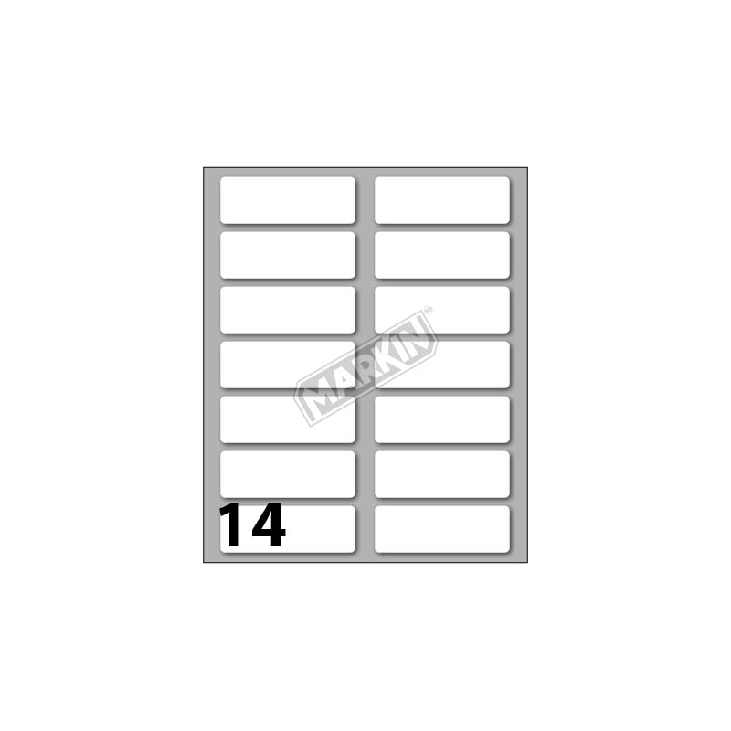 ETICHETTE ADESIVE 52X18MM 36 BUSTA 10 FOGLI MARKIN