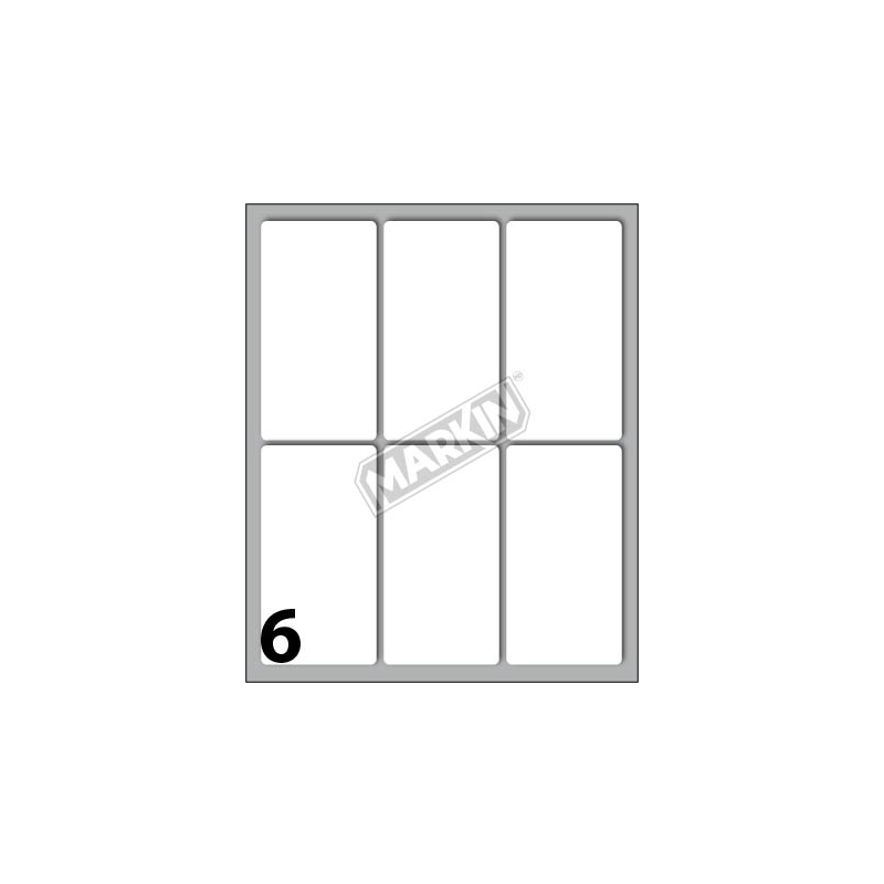 ETICHETTE ADESIVE 70X37MM 46 BUSTA 10FOGLI MARKIN