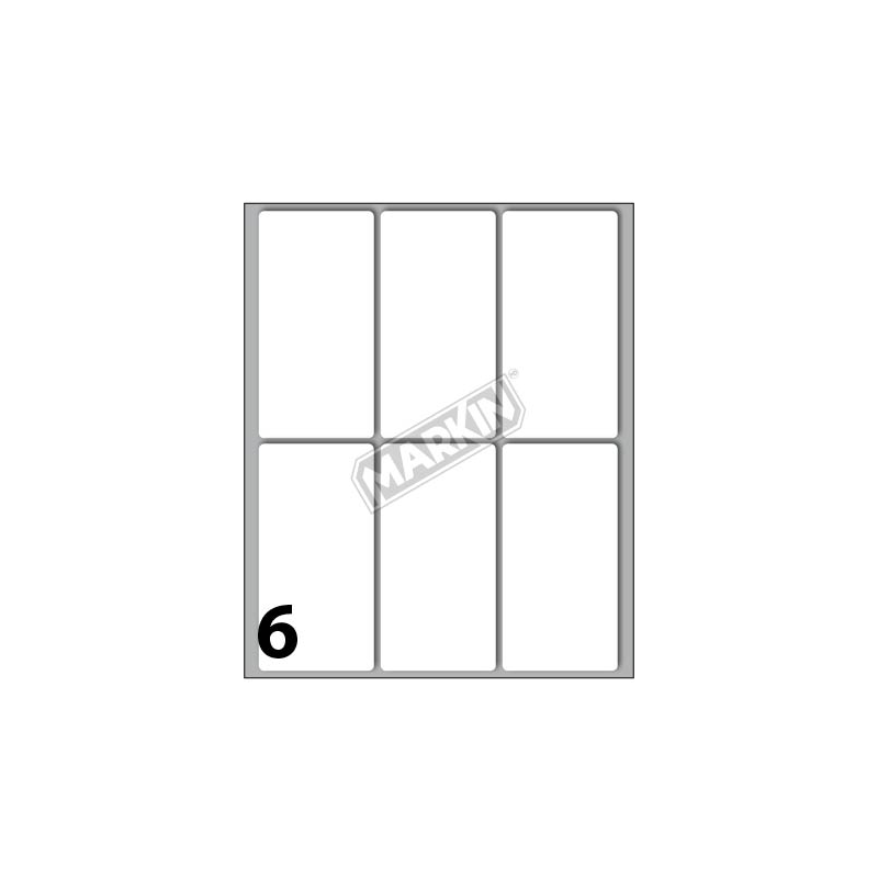 ETICHETTE ADESIVE 73X37MM 48 BUSTA 10FOGLI MARKIN