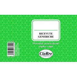 BLOCCO RICEVUTE GENERICHE 3...