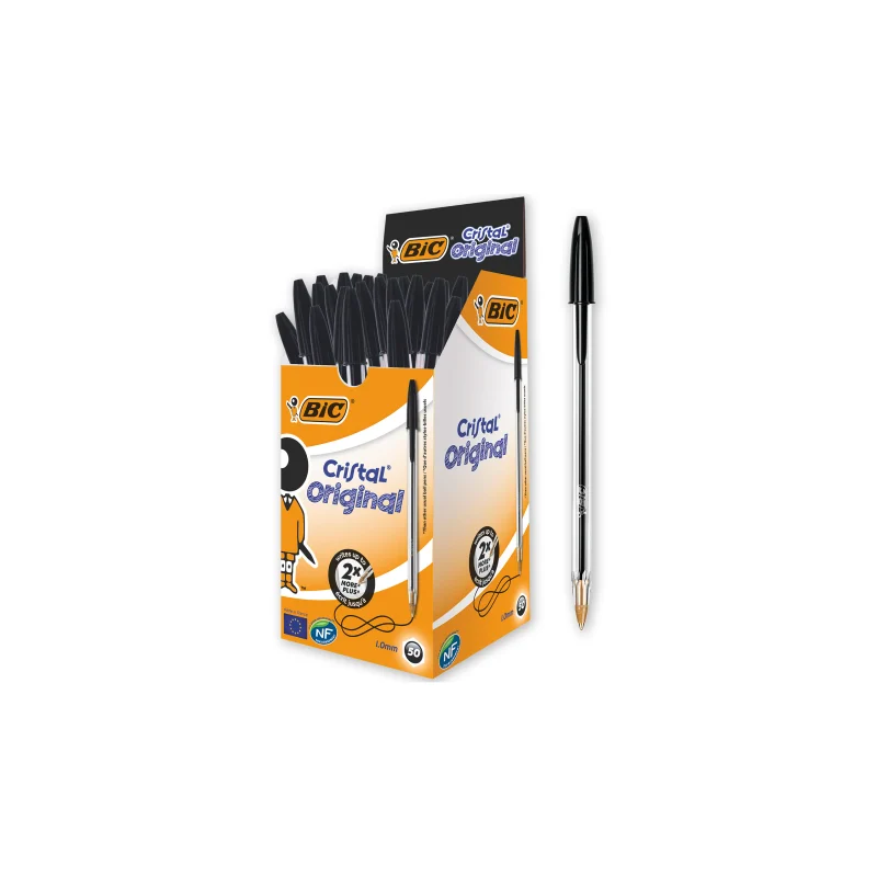 PENNE SFERA BIC CRISTAL NERO 50PZ