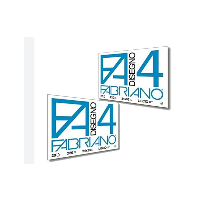 ALBUM FABRIANO C/ANGOLI F4 24X33 LISCIO 220GR 20FG