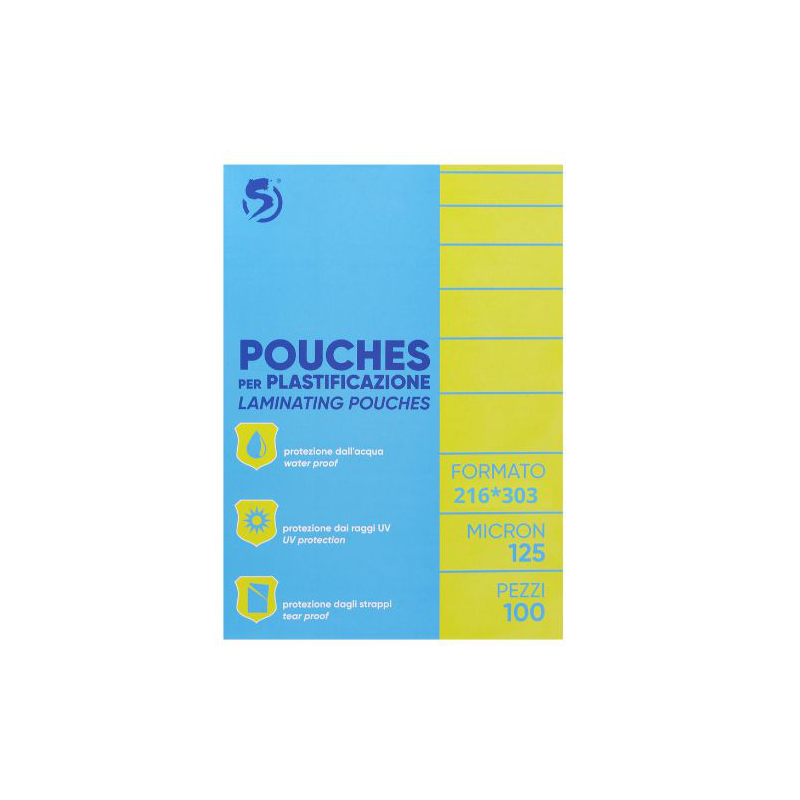 POUCHES A4 125MY 100FG