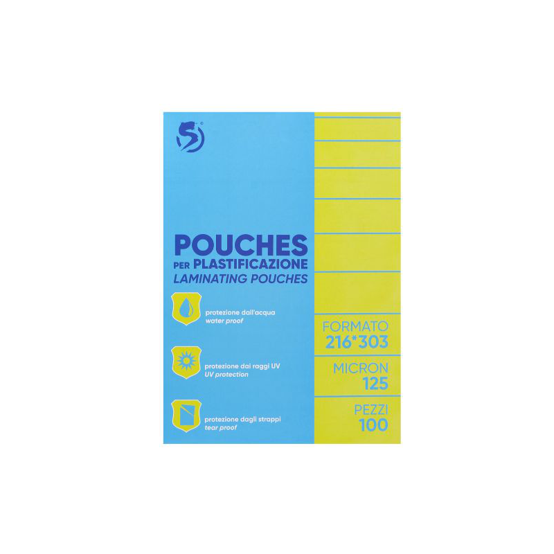 POUCHES A4 80MY 100FG