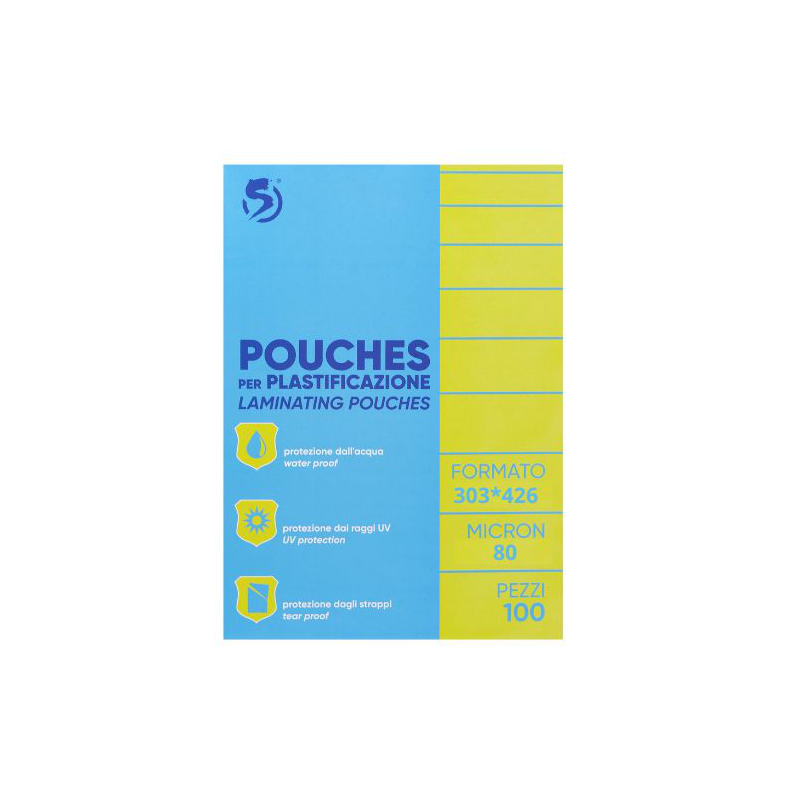 POUCHES A3 80MY 100FG