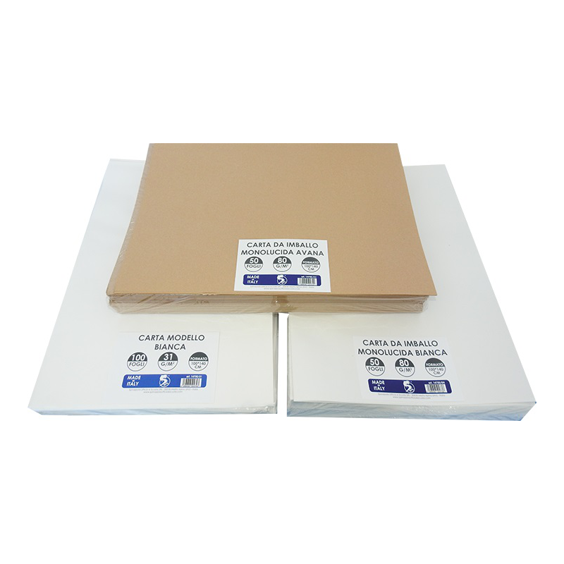 CARTA DA IMBALLO 100X140 80GR AVANA 50FG