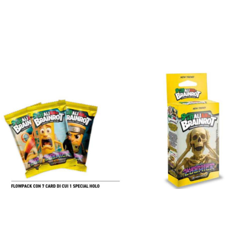 BLISTER CON 21 CARTE + 3 SPECIAL HOLO BRAINROT