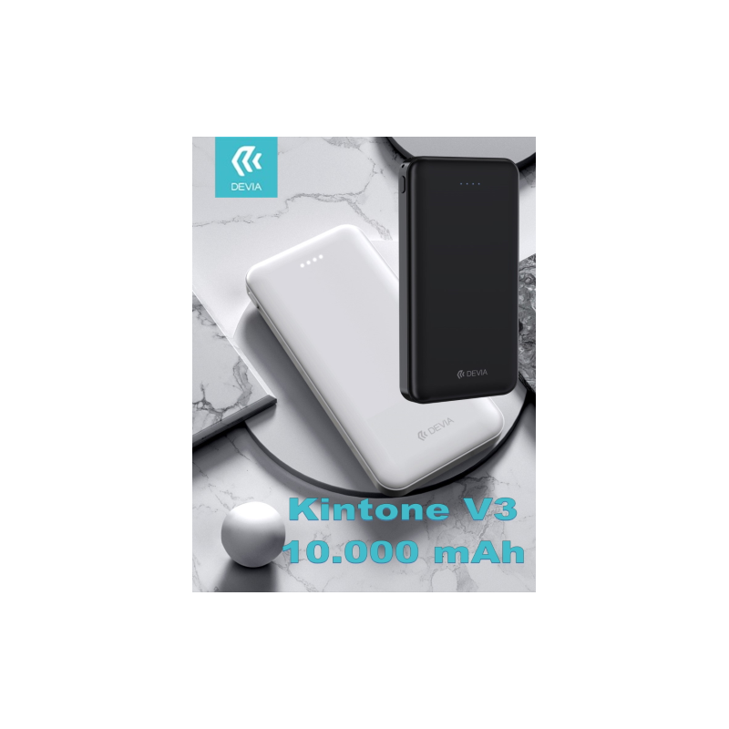 POWERBANK DEVIA 10000 MAH 2USB + TYPE-C + MICRO
