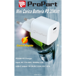 CARICATORE DA RETE 1USB-C...