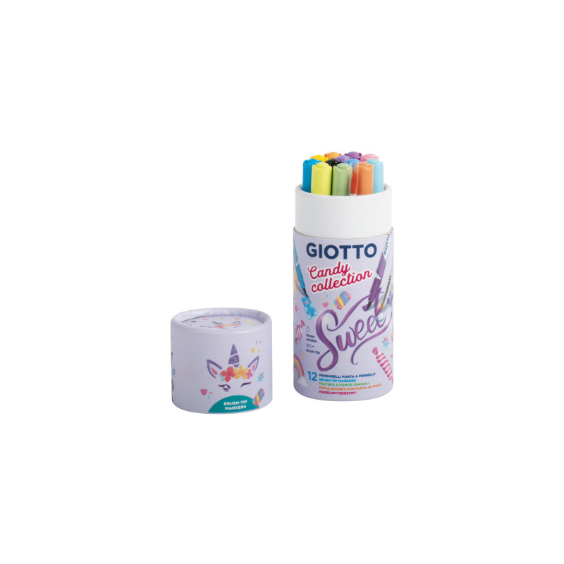 PENNARELLI BRUSH GIOTTO CANDY COLLECTION 12PZ