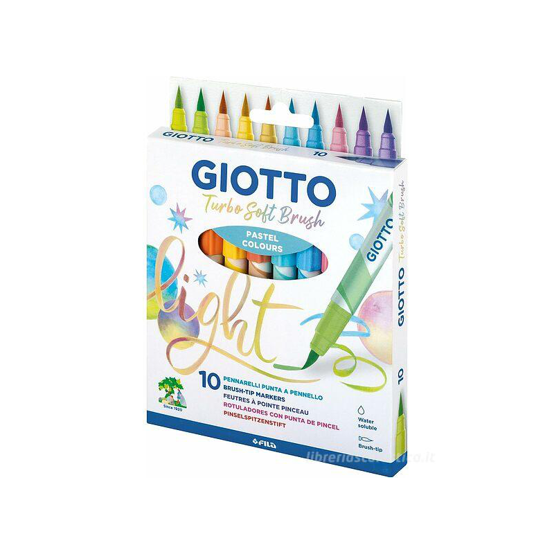 BRUSH PEN GIOTTO COLORI ASSORTITI CONF.10PZ