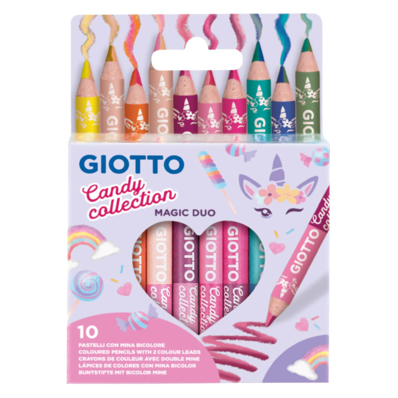 PASTELLI A CERA DUO GIOTTO CANDY COLLECTION 10PZ