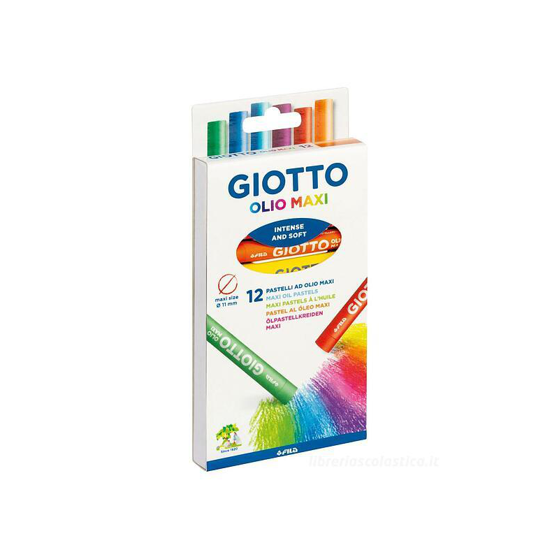 PASTELLI OLIO MAXI GIOTTO CONF.12PZ