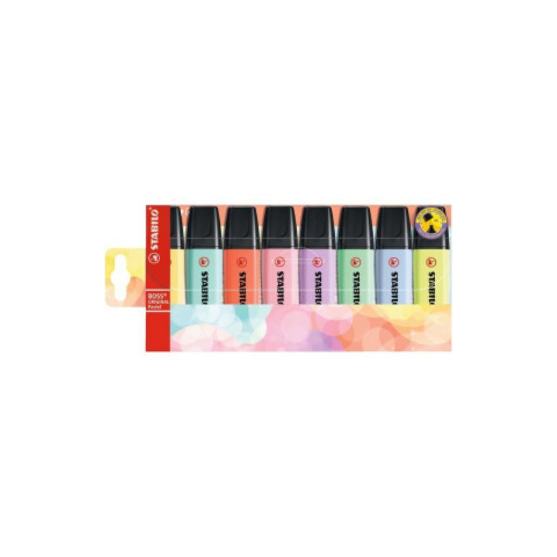 EVIDENZIATORI STABILO BOSS ORIGINAL PASTEL 8PZ