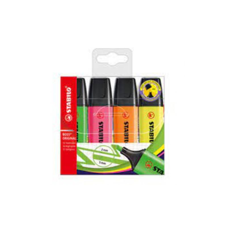 EVIDENZIATORI STABILO BOSS ORIGINAL PASTEL 4PZ