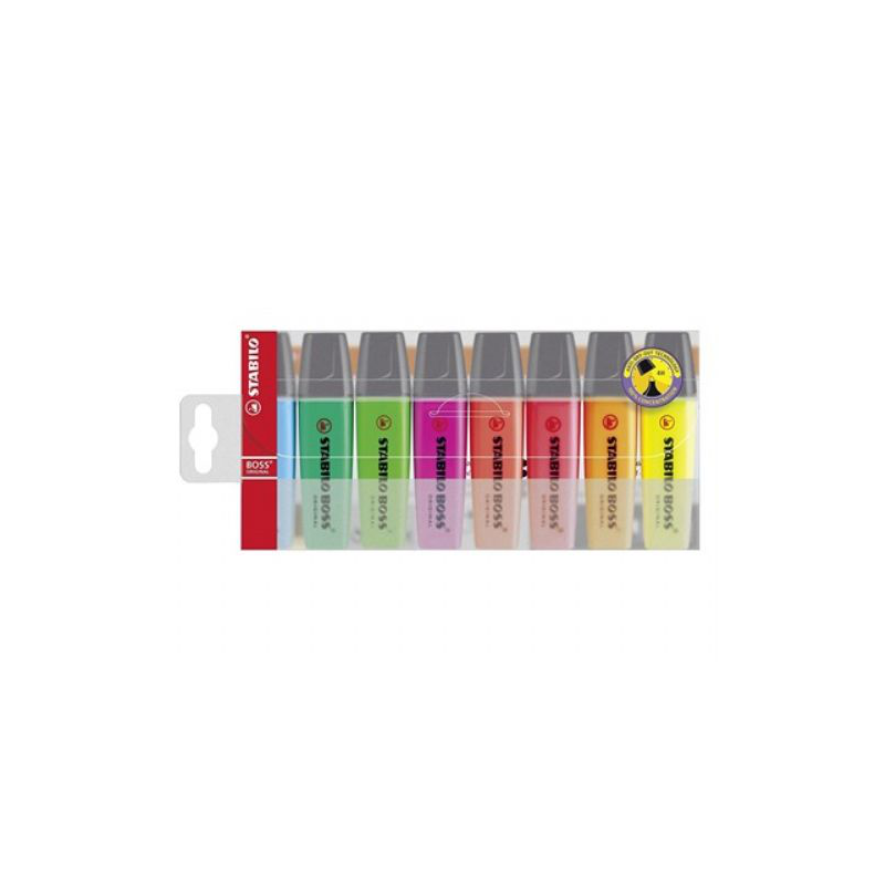 EVIDENZIATORI STABILO BOSS ORIGINAL FLUO 8PZ