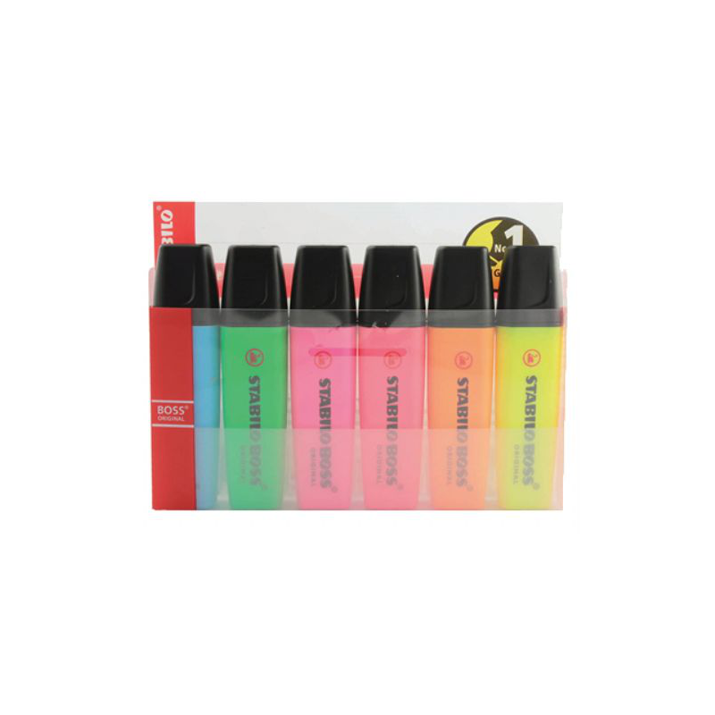 EVIDENZIATORI STABILO BOSS ORIGINAL FLUO 6PZ