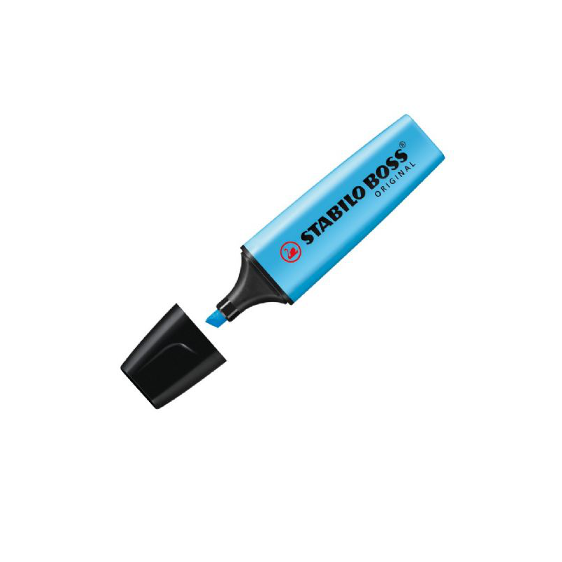 EVIDENZIATORI STABILO BOSS ORIGINAL AZZURRO 10PZ