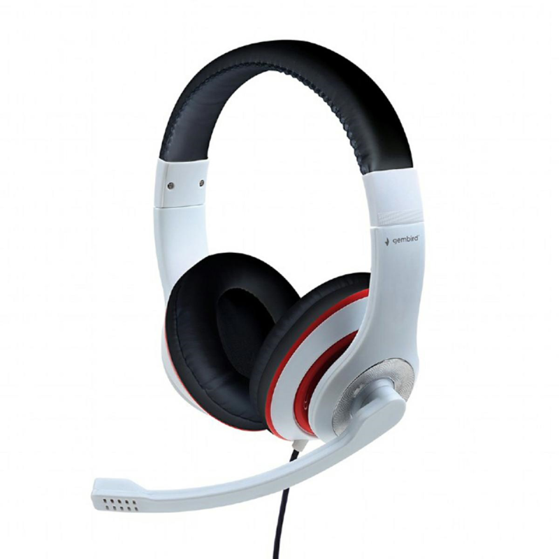 CUFFIE STEREO CON MICROFONO JACK TECHMADE BIANCO