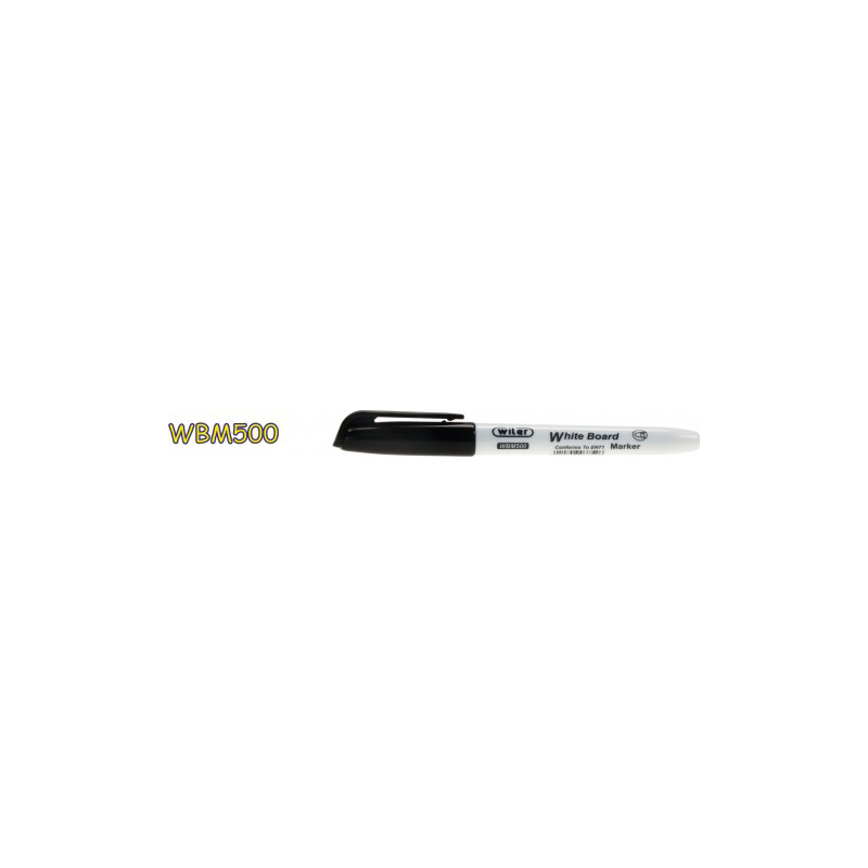 MARCATORI LAVAGNA P.TONDA NERO WILER 12PZ