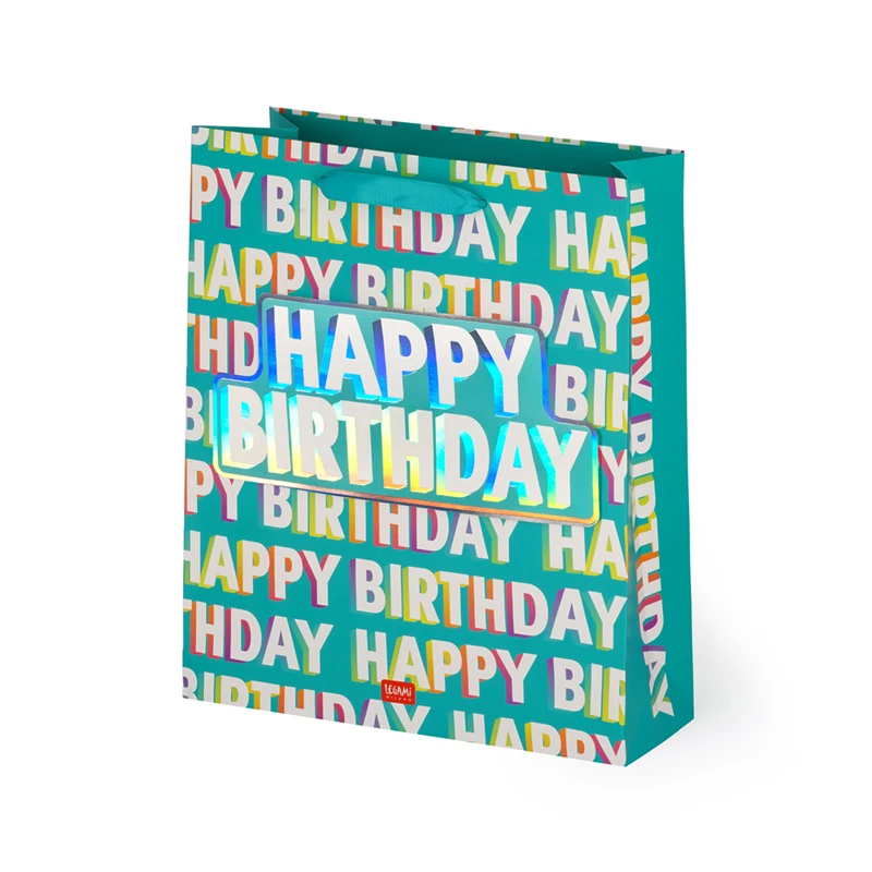 SHOPPER BUSTA REGALO CARTA 26X33X13 BIRTHDAY WIL
