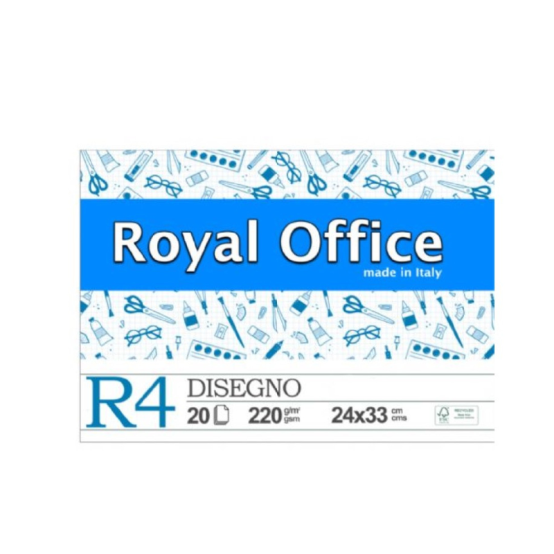 ALBUM ROYAL OFFICE F4 24X33 RUVIDO 220GR 20FG ANG.