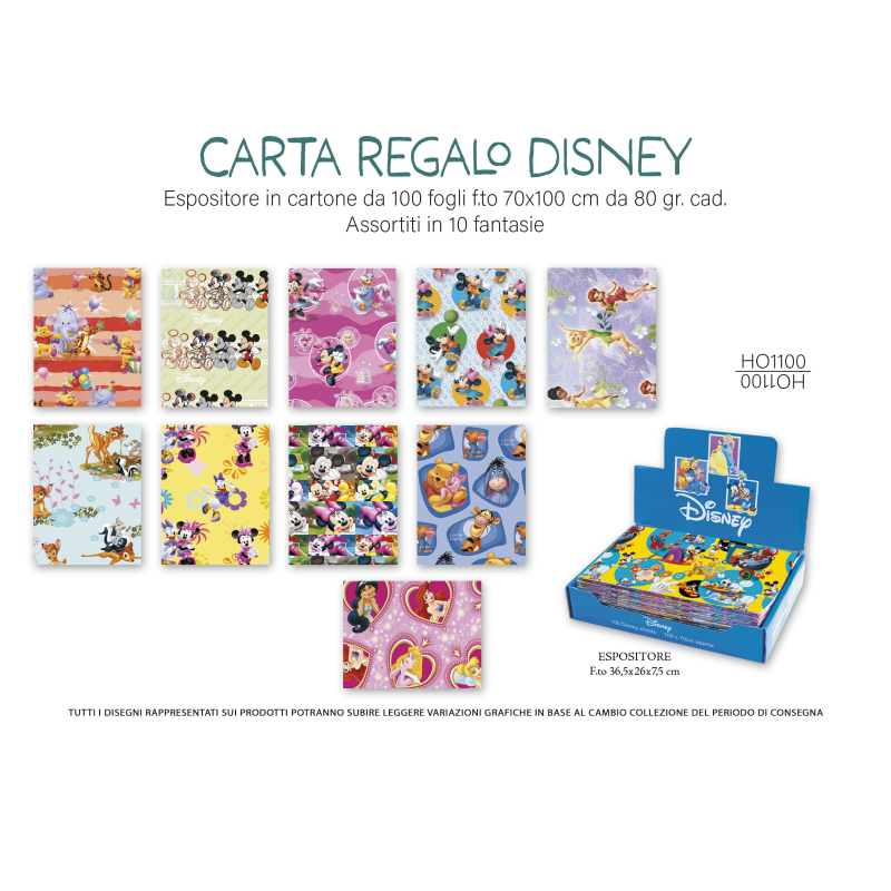 CARTA REGALO DISNEY CONF.100FG
