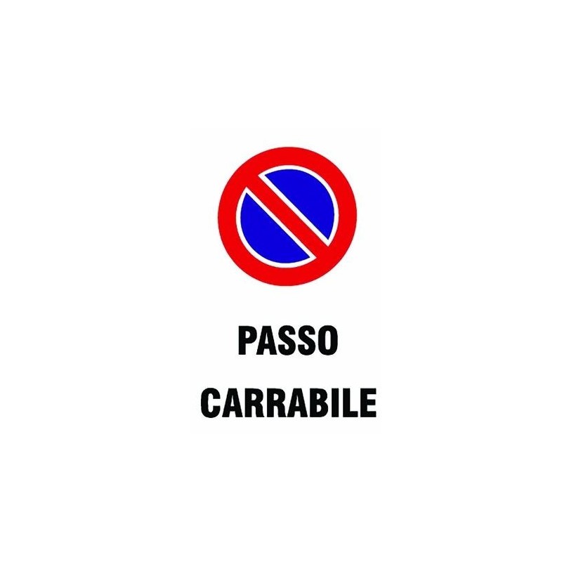 CARTELLO PASSO CARRABILE IN PPL