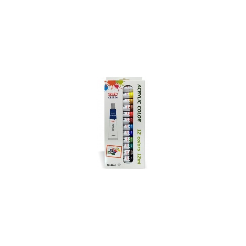 COLORI ACRILICI 12ML WILER CONF.12PZ