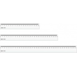 RIGHELLO TRASPARENTE 30CM...