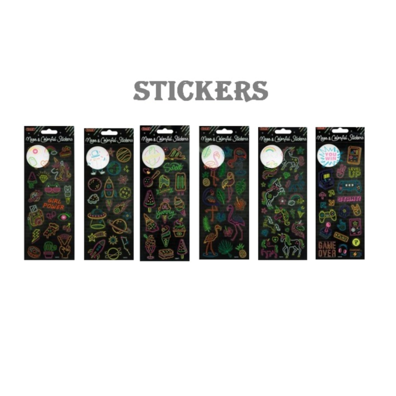 ADESIVI STICKERS NEON&COLORFUL WILER 1FG